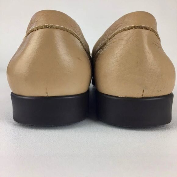 Rockport Tan Camel Pebbled Leather Penny Loafers 7.5 - Picture 4 of 15